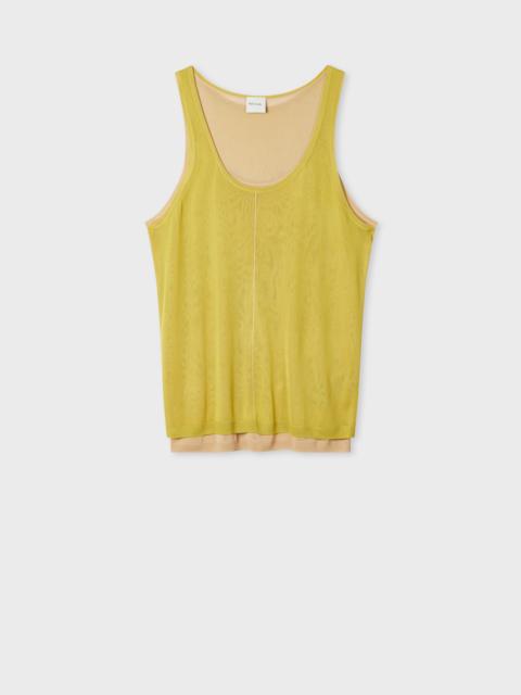 Paul Smith Women's Green Double Layer Knitted Vest