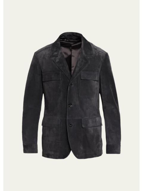 TOM FORD Men's Suede Military Jacket