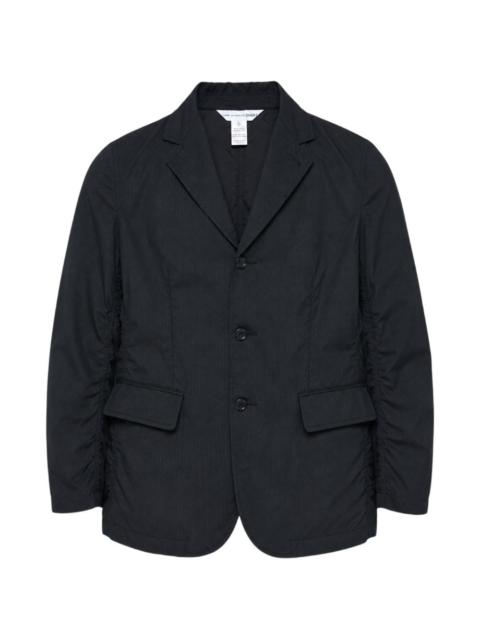 Comme des Garçons SHIRT ruched pinstripe jacket