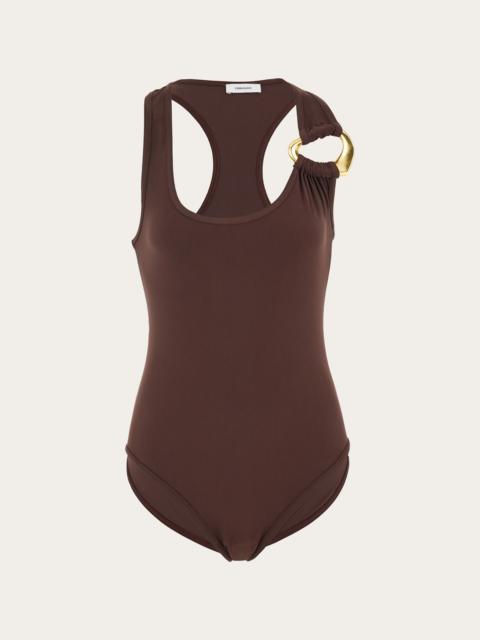 FERRAGAMO Swimsuit with metallic insert