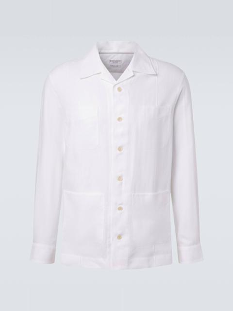 Brunello Cucinelli Hemp, linen, and cotton shirt