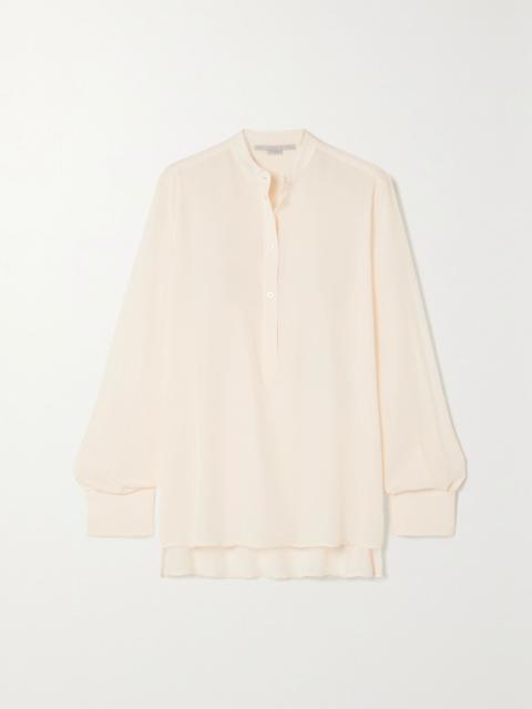 Stella McCartney Eva silk crepe de chine blouse Neutral