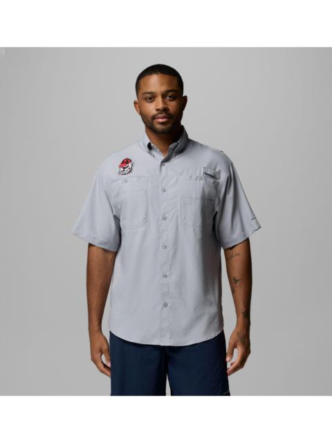 Columbia Men's Collegiate PFG Tamiami Short Sleeve Shirt - Georgia