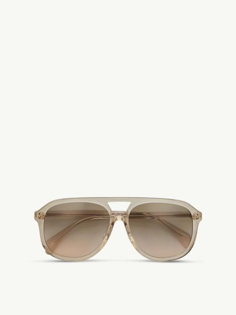 Moncler Fluxe Pilot Sunglasses