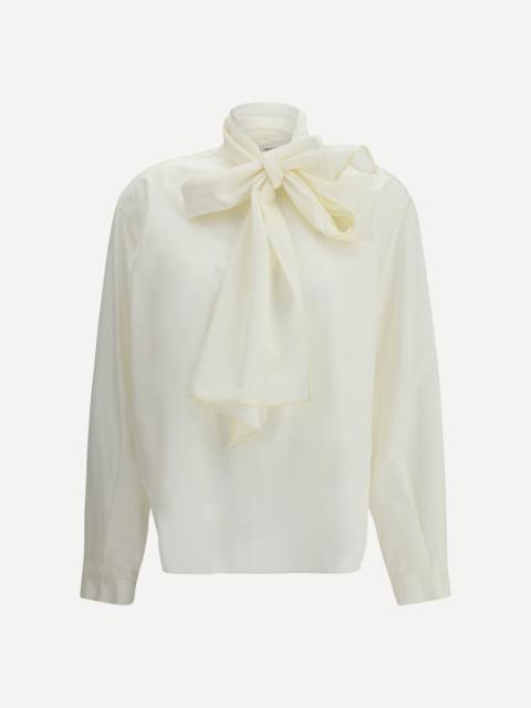 forte_forte Taffeta Shirt with removable bow