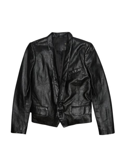 R13 Shrunken Leather Blazer
