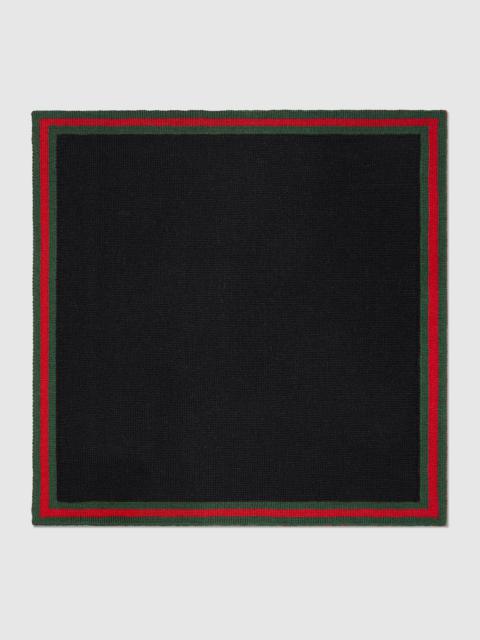 GUCCI Knitted silk pocket square