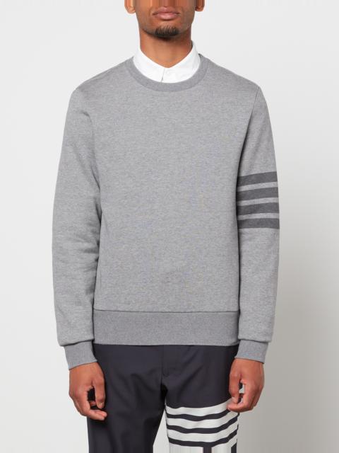 Thom Browne Men's Tonal 4-Bar Loopback Sweatshirt - Medium Grey