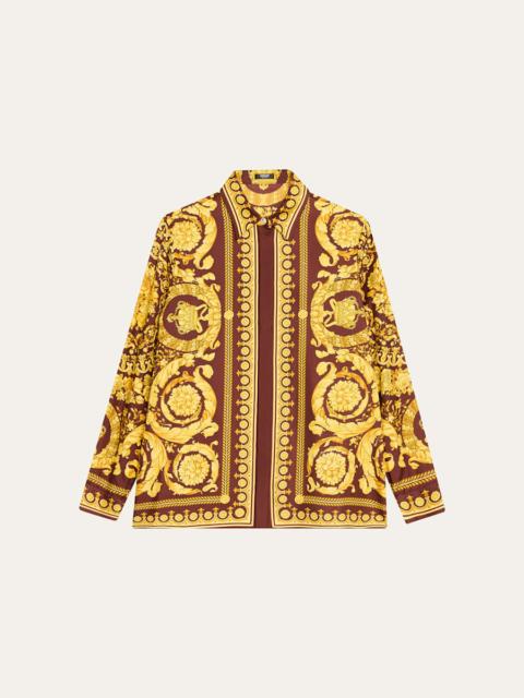 Barocco Print Silk Shirt