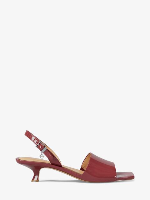MICHAEL KORS Merrie Patent Kitten Heel Sandal