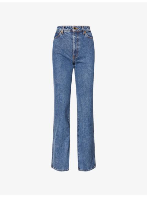KHAITE Danielle Straight-Leg Denim Jeans