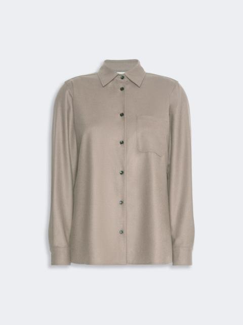 Max Mara AERE Cashmere foule shirt - SAND