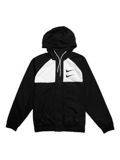 Nike Nike Sportswear Swoosh Men's Woven Hooded Jacket 'Black' CJ4889-011