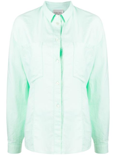 forte_forte chest-pocket longsleeved shirt