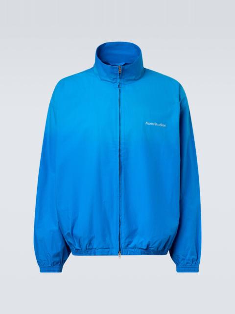 Acne Studios Logo printed cotton bomber jacket