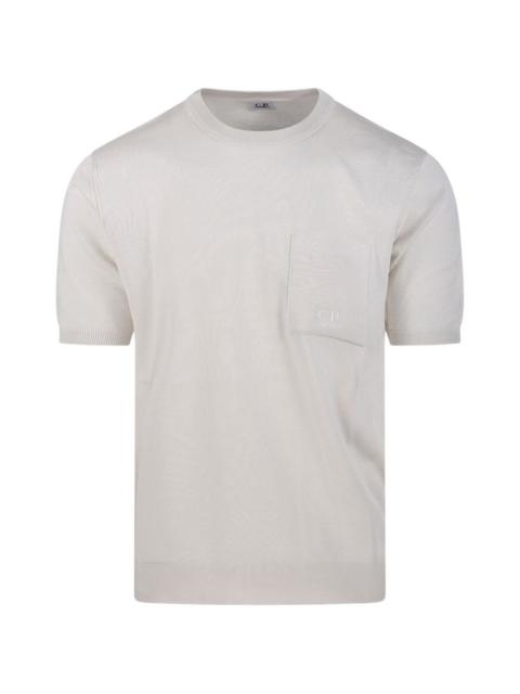 C.P. Company logo-embroidered pocket T-shirt