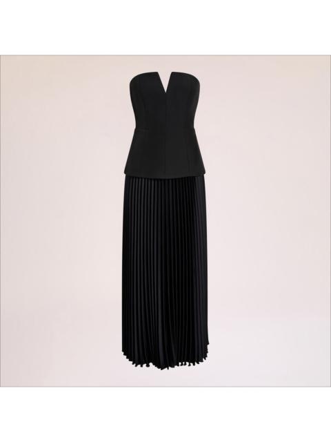 Sam Edelman Strapless Pleated Maxi Dress