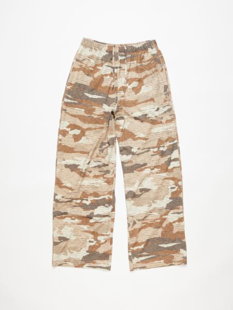 Acne Studios Print sweatpants - Cacao brown