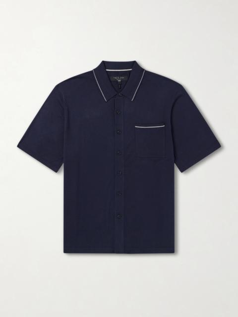rag & bone Conrad Cotton and Silk-Blend Polo Shirt
