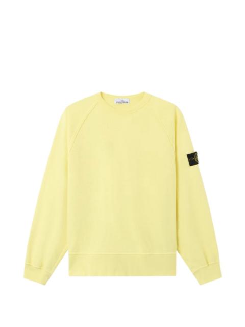 Stone Island logo-patch raglan-sleeve sweater