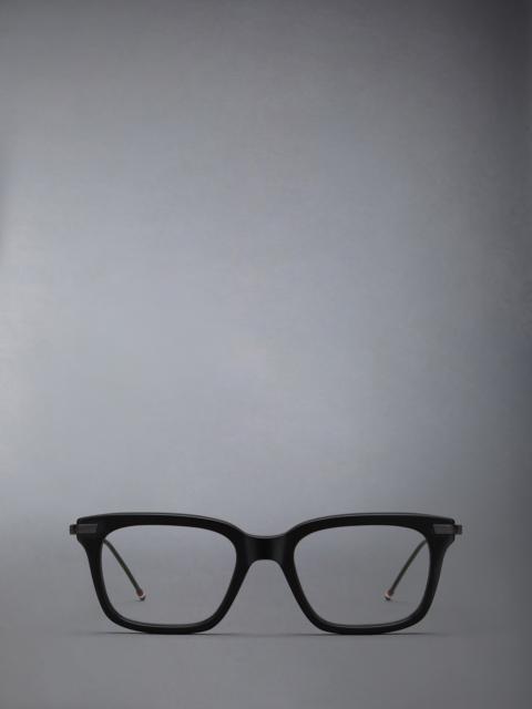 Thom Browne Acetate And Titanium Rectangular Eyeglasses
