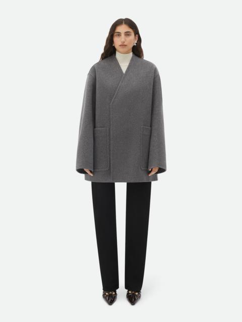 Bottega Veneta Collarless Cashmere Coat