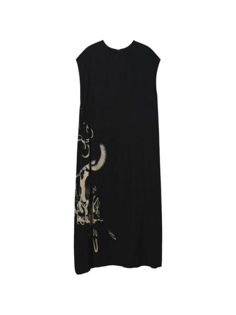 Y's print maxi dress