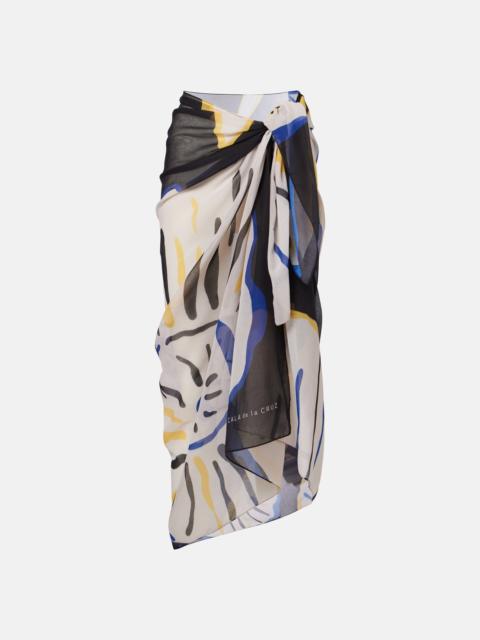 CALA de la CRUZ Luana printed beach cover-up