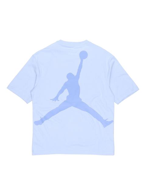 Jordan Men's Air Jordan Casual Sports Breathable Short Sleeve Blue T-Shirt DR9621-468