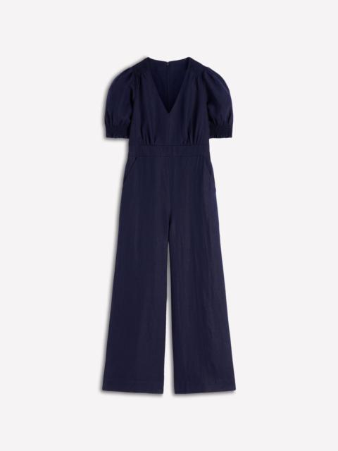 BODEN Anna Linen Jumpsuit-Navy
