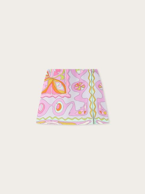 PUCCI ANGOLI PRINT SILK SKIRT