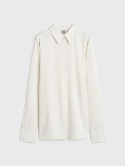 TOTEME Lightweight wool shirt ecru