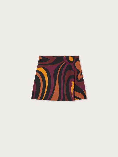 PUCCI MARMO PRINT SILK SKIRT