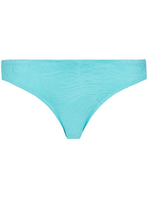 Vilebrequin Women Bikini Bottom Midi Brief Plumes Jacquard