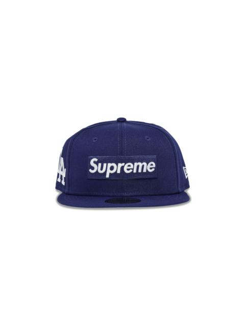 Supreme x MLB Teams Box Logo New Era 'Dark Royal - Los Angeles'