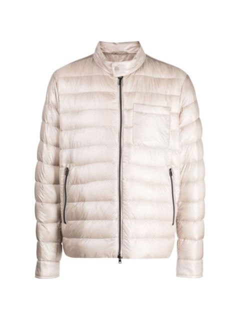 quilted zip-up padded jacket