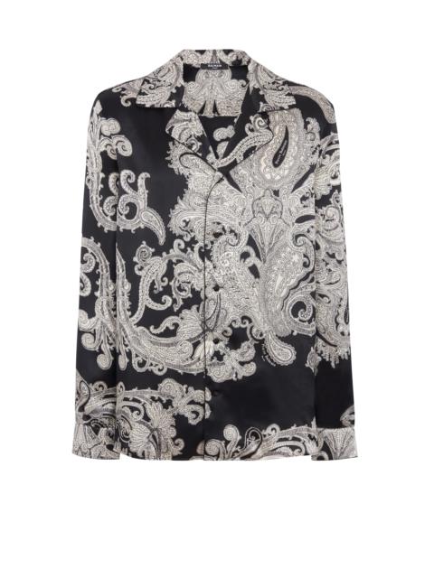 Balmain Silk paisley print shirt