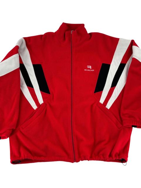 BALENCIAGA Logo Oversized Track Jacket "Red" 675272 TJQ32 6400