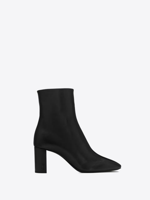 SAINT LAURENT lou ankle boots in smooth leather
