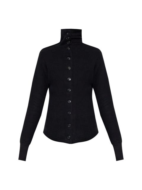 Yohji Yamamoto high-neck cardigan