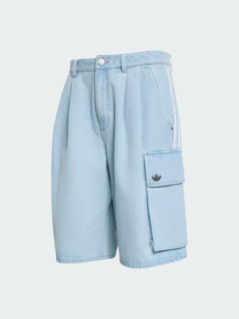 adidas ADILENIUM SEASON 5 DENIM CARGO SHORTS