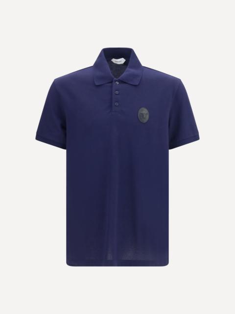 VERSACE Cotton piqué Polo with Medusa patch