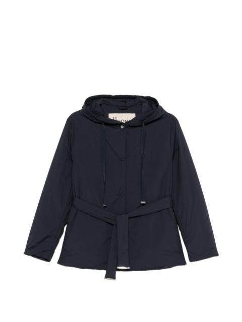 Herno hooded belted jacket