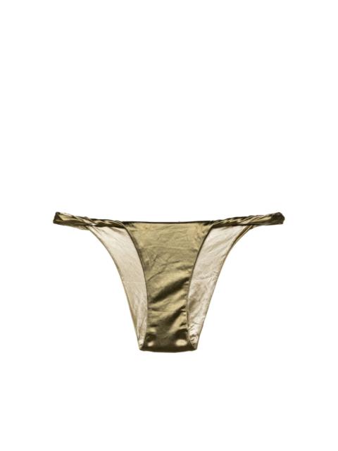 ISA BOULDER Twisted reversible bikini bottom