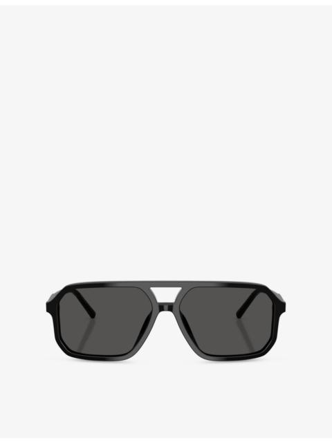 Dolce & Gabbana DG4541 Square-Frame Acetate Sunglasses