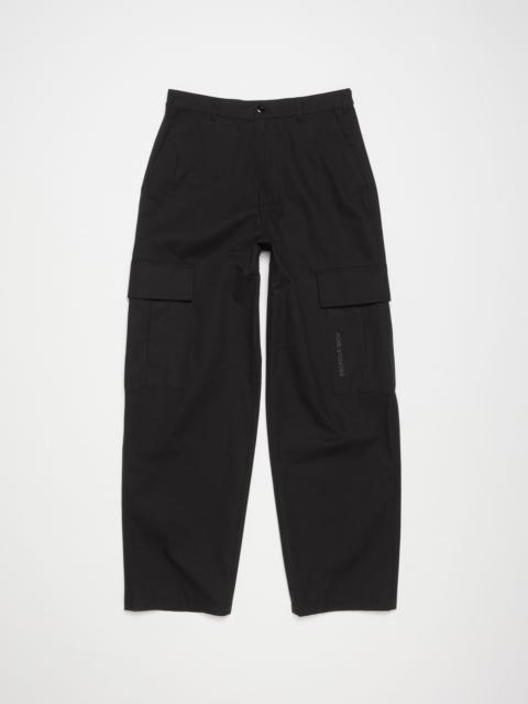 Acne Studios Cargo ripstop trousers - Black