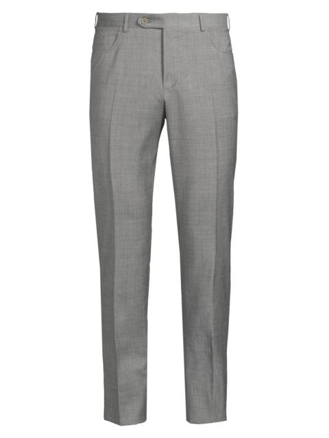 Canali Men's Classic Solid Dress Trousers - Grey