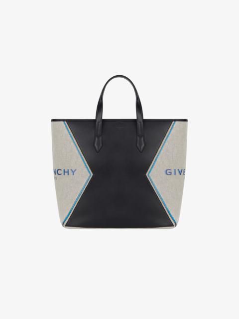 Givenchy GIVENCHY PARIS Bond shopping bag in leather and canvas