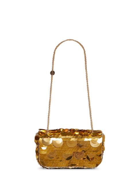 rabanne Gold Small Sparkle Baguette bag shoulder bag