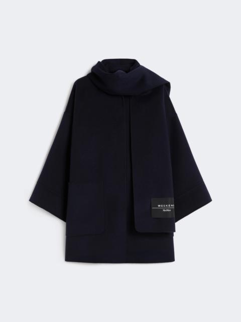 WEEKEND Max Mara FULCRO Wool-blend coat with scarf - NAVY
